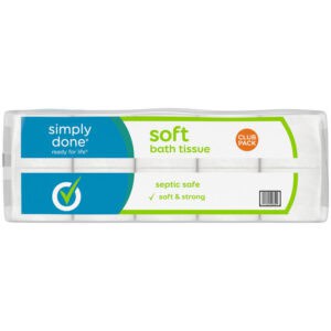 Simply Done Bath Tissue Club Pack 30 Rolls