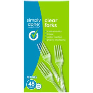Simply Done Clear Forks 48 Each