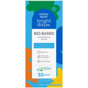 Simply Done Bright Day Bio-Based Sandwich Bags 50 Bags