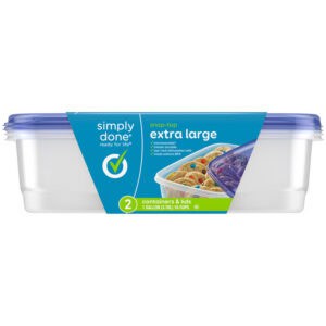 Simply Done Snap-Top Extra Large Containers & Lids 2 Sets