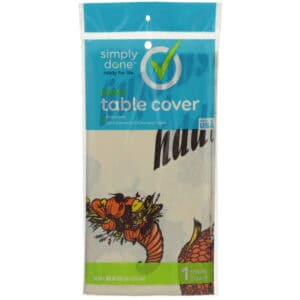 Plastic Table Cover  Thanksgiving Turkey
